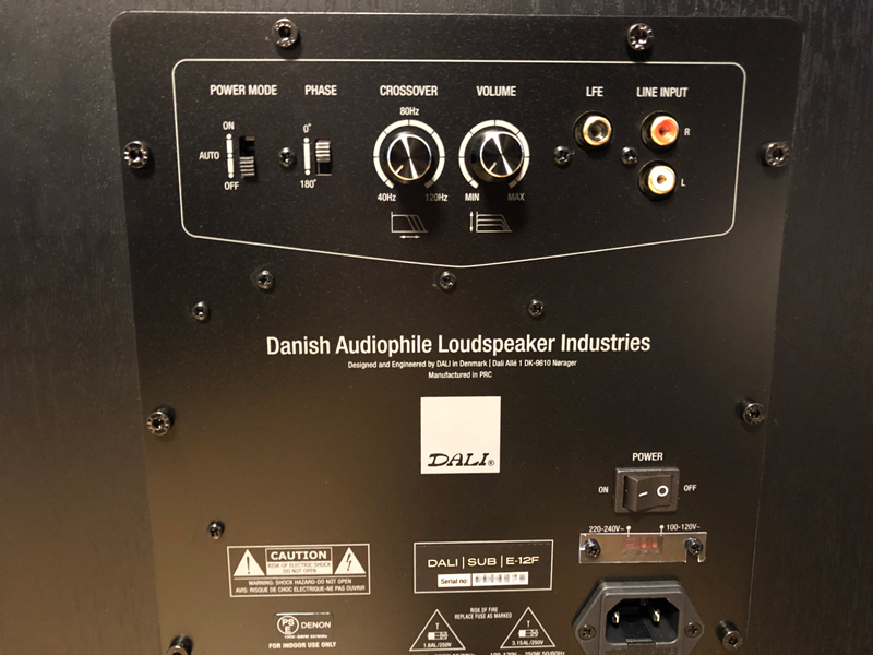サブウーファーをDALI SUB E12F にアップグレード ホームシアターと映画で「家キネマ。」