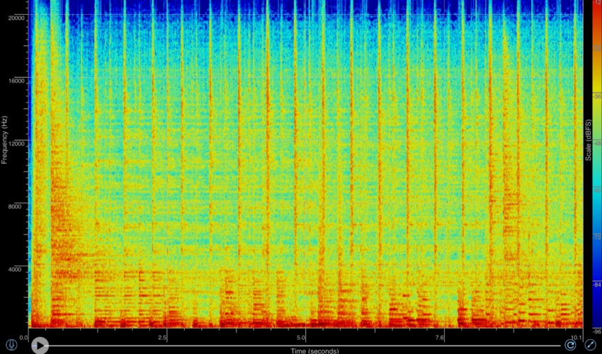 Apple TV,Fire TV,音の差,Spectrogram